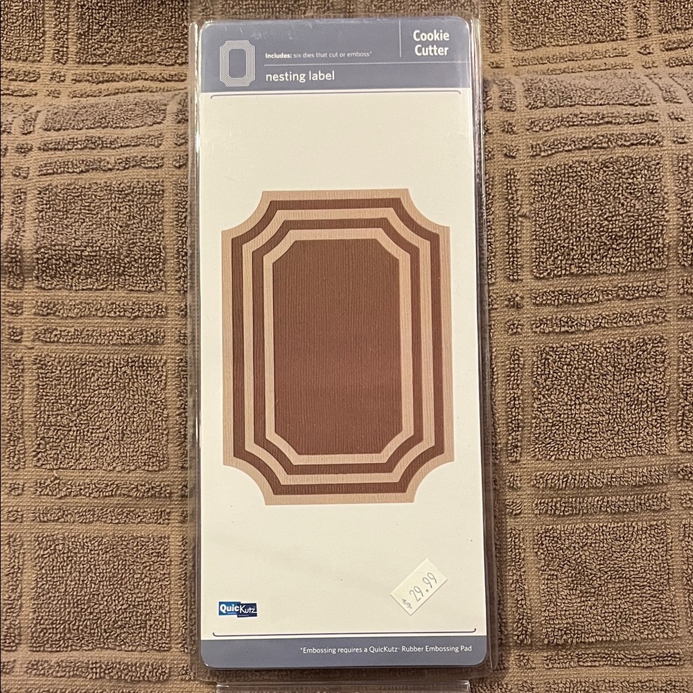 NEE Quickutz Nesting Label Cookie Cutter Dies Set of 6 Lifestyle Crafts